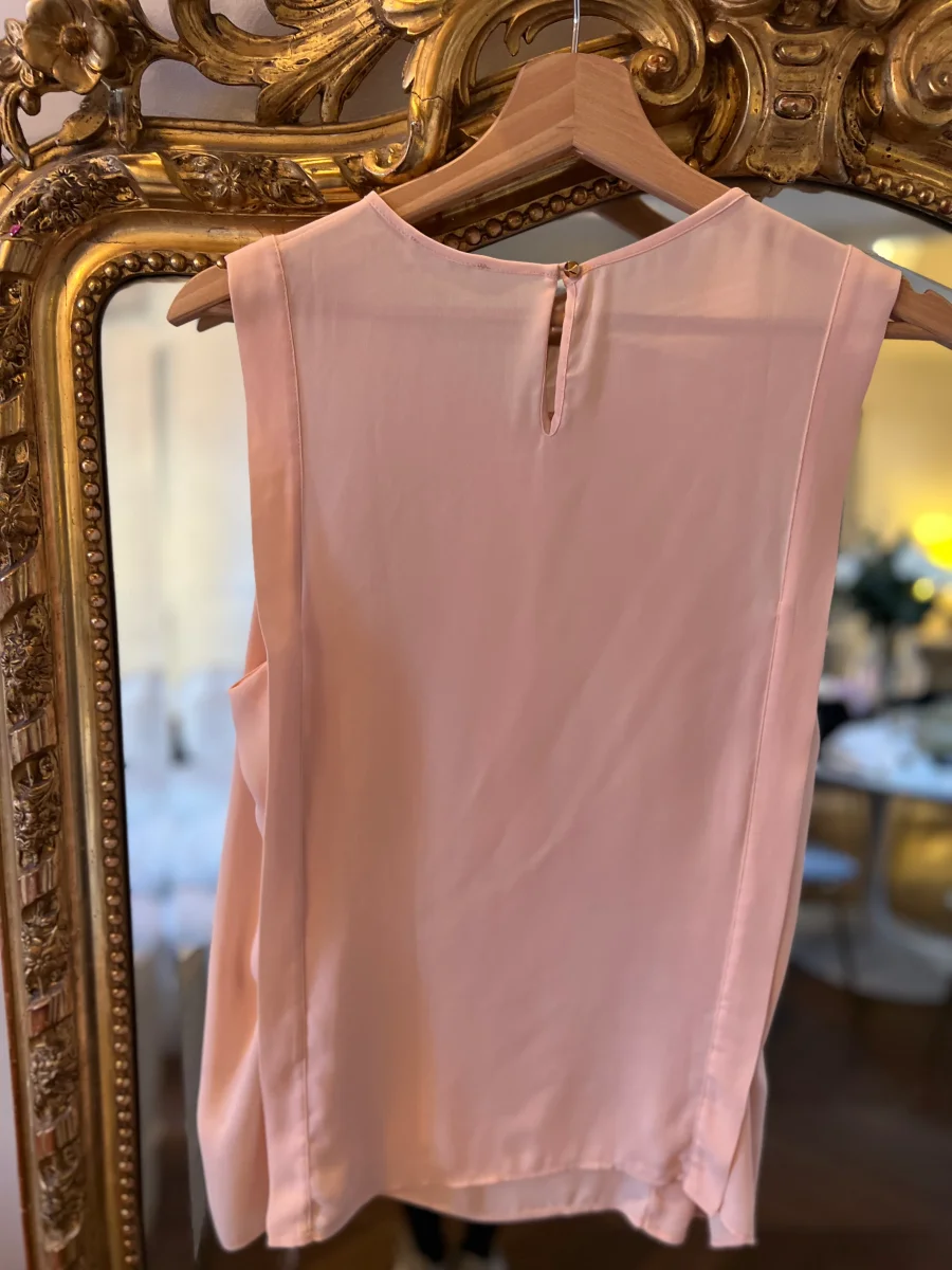 Claudie Pierlot - Débardeur rose pale avec noeud – Image 4