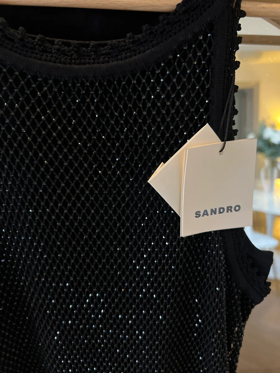 Sandro - Robe longue à strass – Image 5