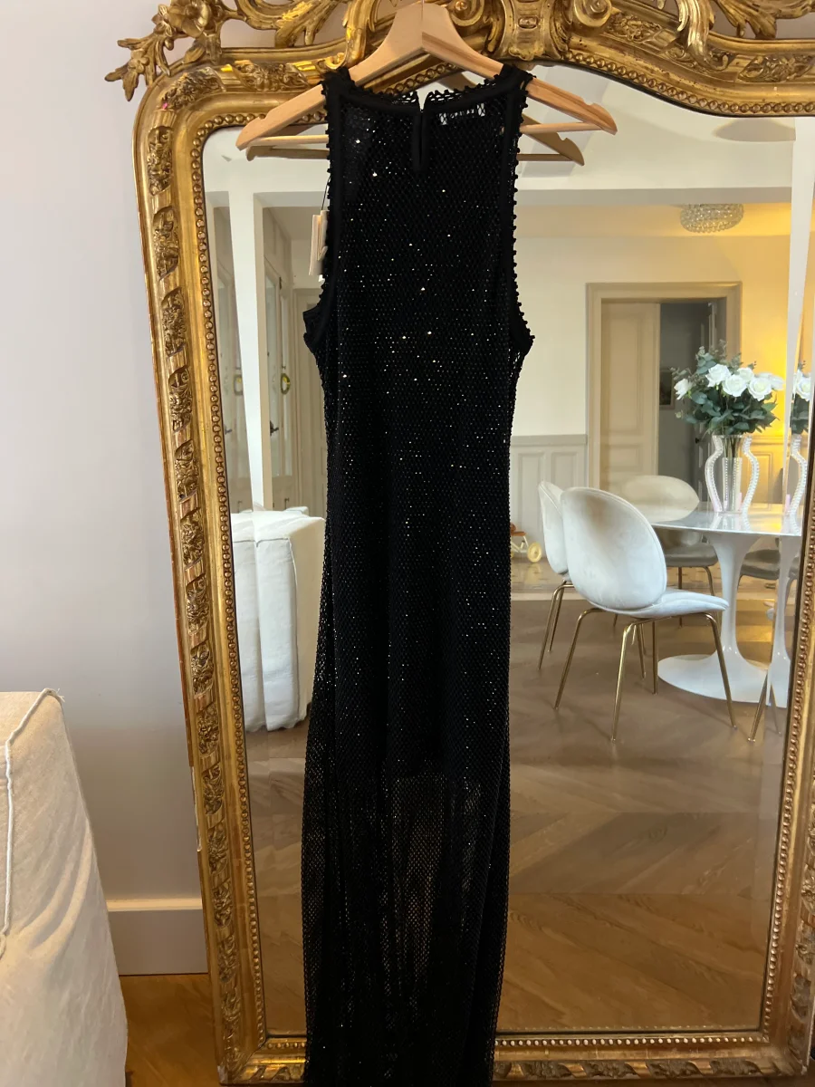 Sandro - Robe longue à strass – Image 8