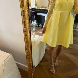 Robe Sandro patineuse jaune
