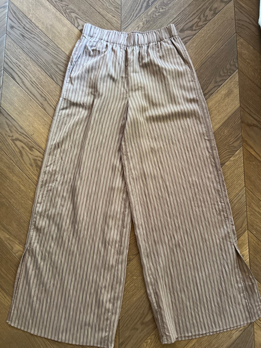 Pantalon Zara à rayures marron – Image 4