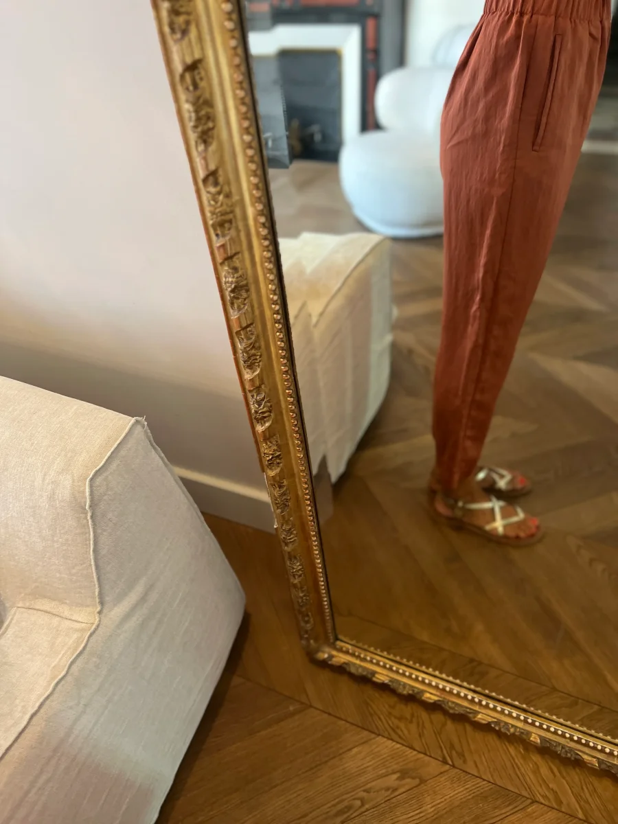 Pantalon Forte Forte Terracotta en satin – Image 3