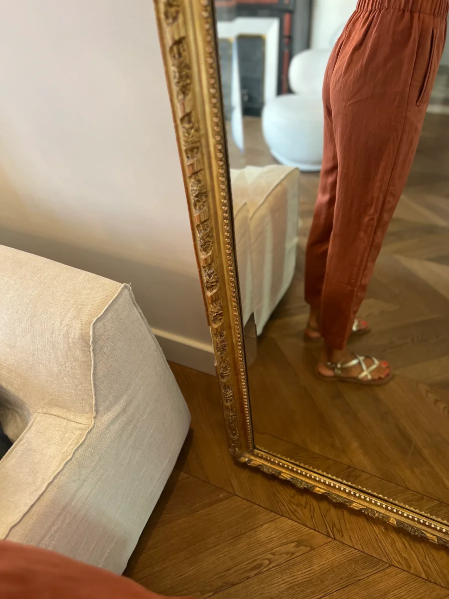 Pantalon Forte Forte Terracotta en satin – Image 4