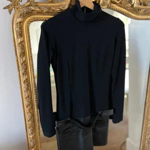 Robe Barbara Bui noir bas en cuir