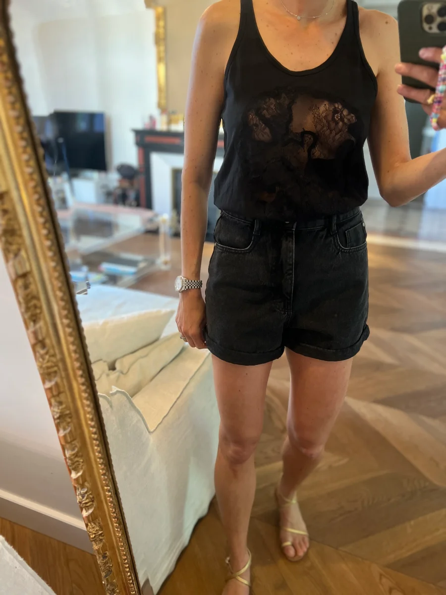 Anne Charlotte Débardeur noir Barbara Bui – Image 3