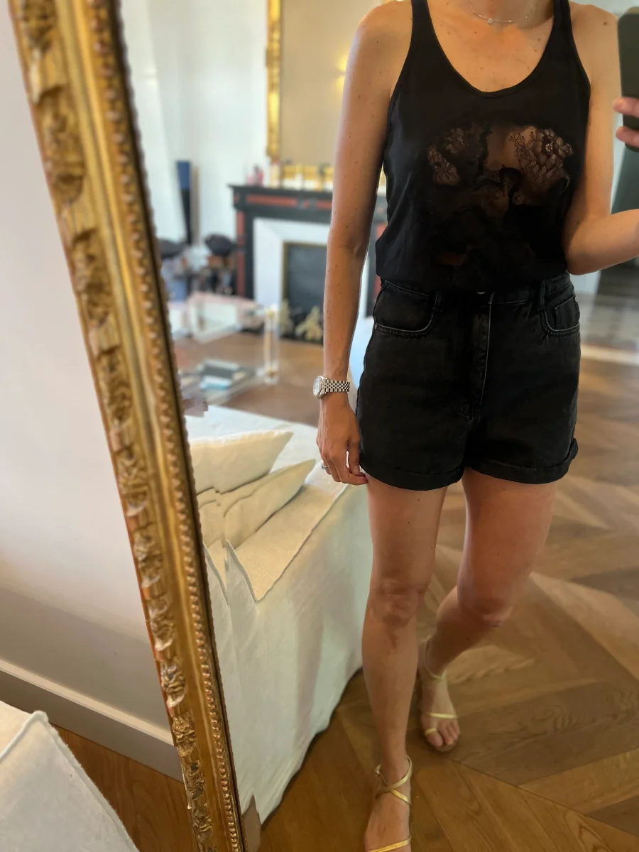 Anne Charlotte Débardeur noir Barbara Bui – Image 4