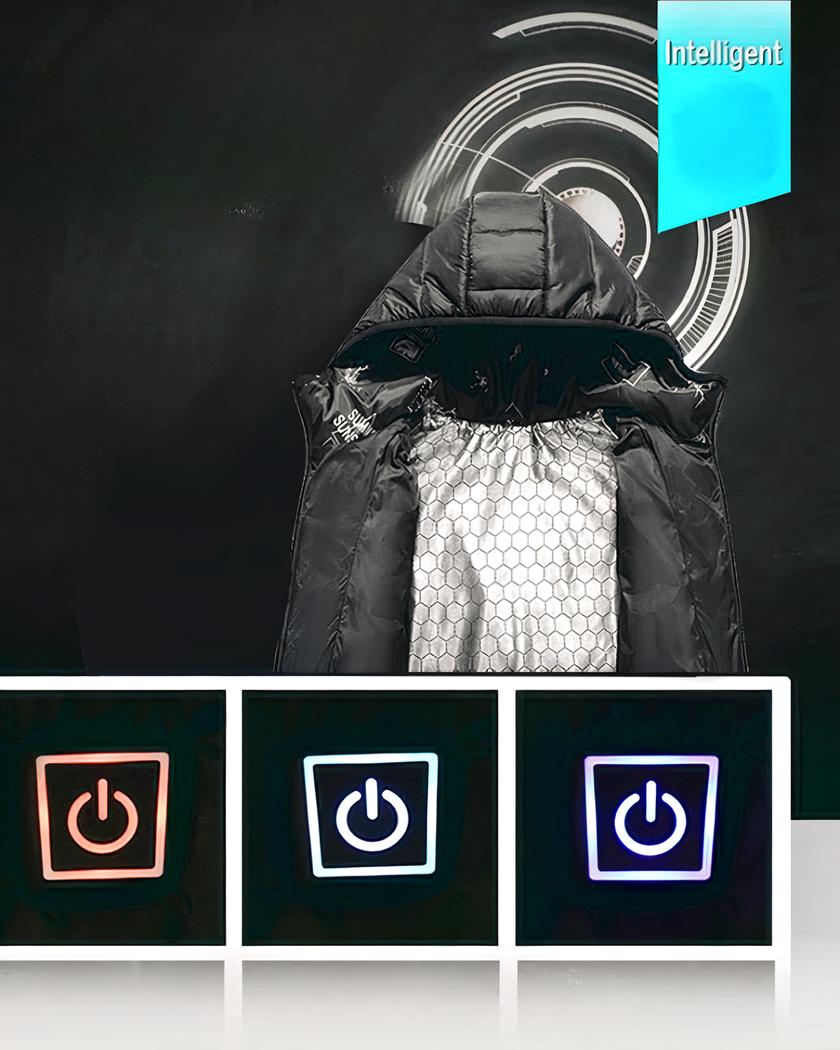 Blouson doudoune chauffante à recharge USB pour garçon – Image 6