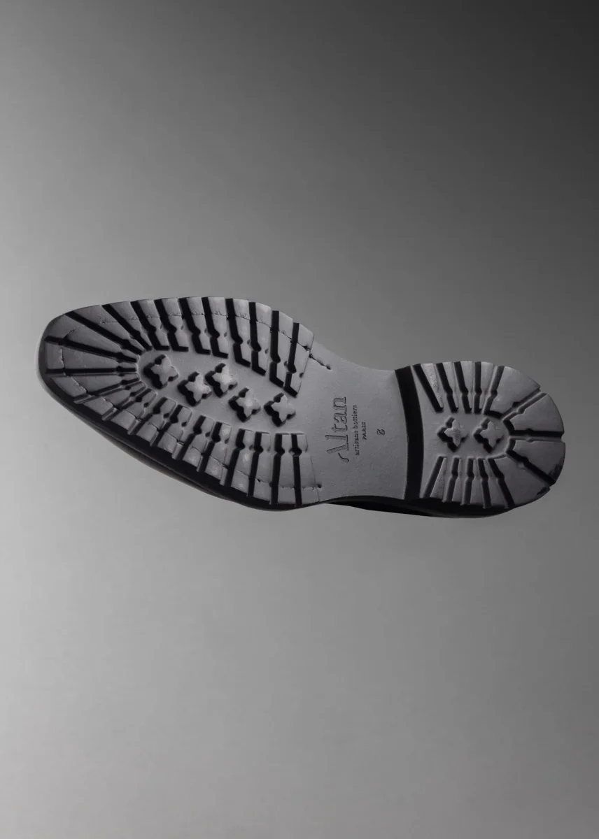 Le Lincoln – Mocassin en veau patiné sur semelle gomme commando – Image 6