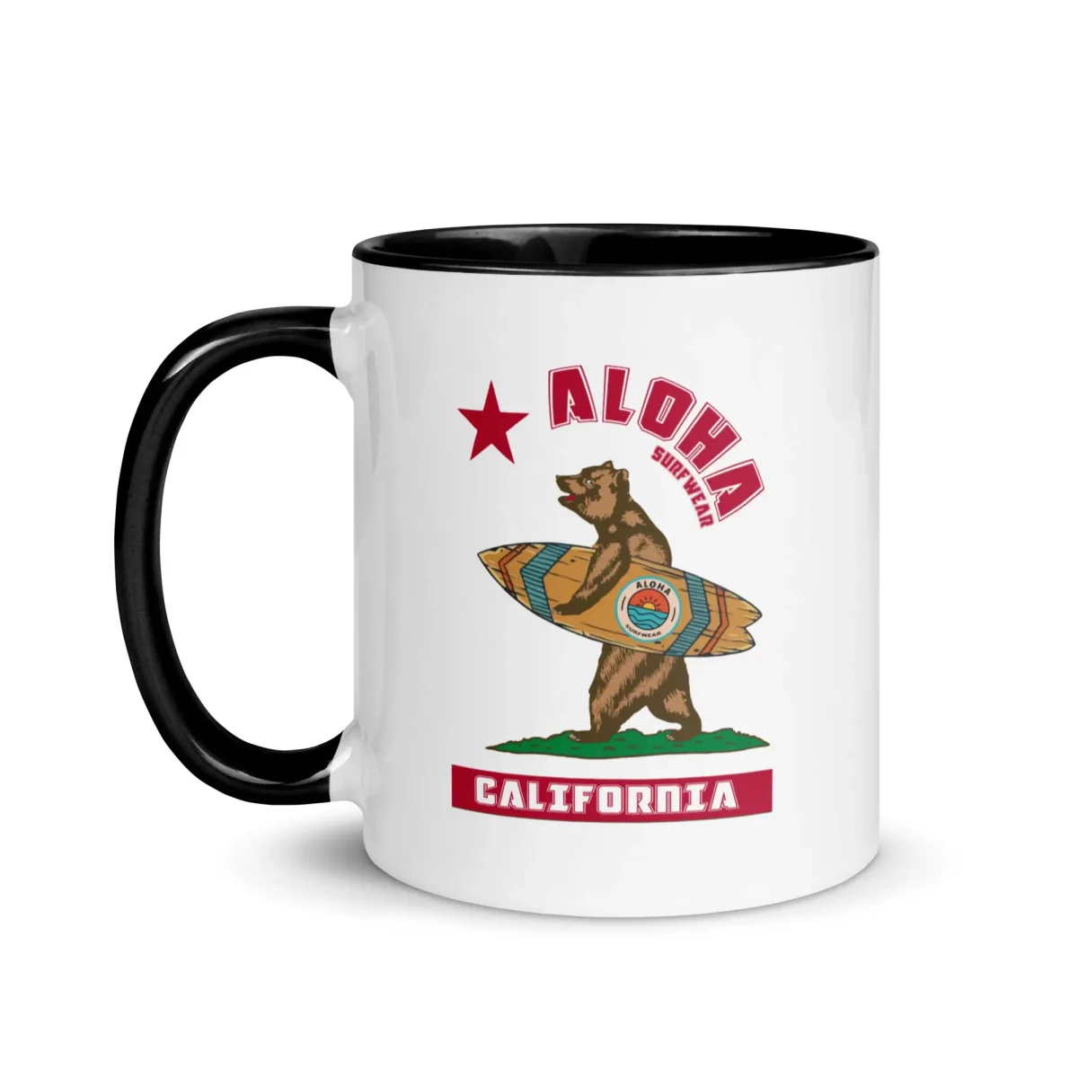 Aloha California Bear Surf Mug – Image 4