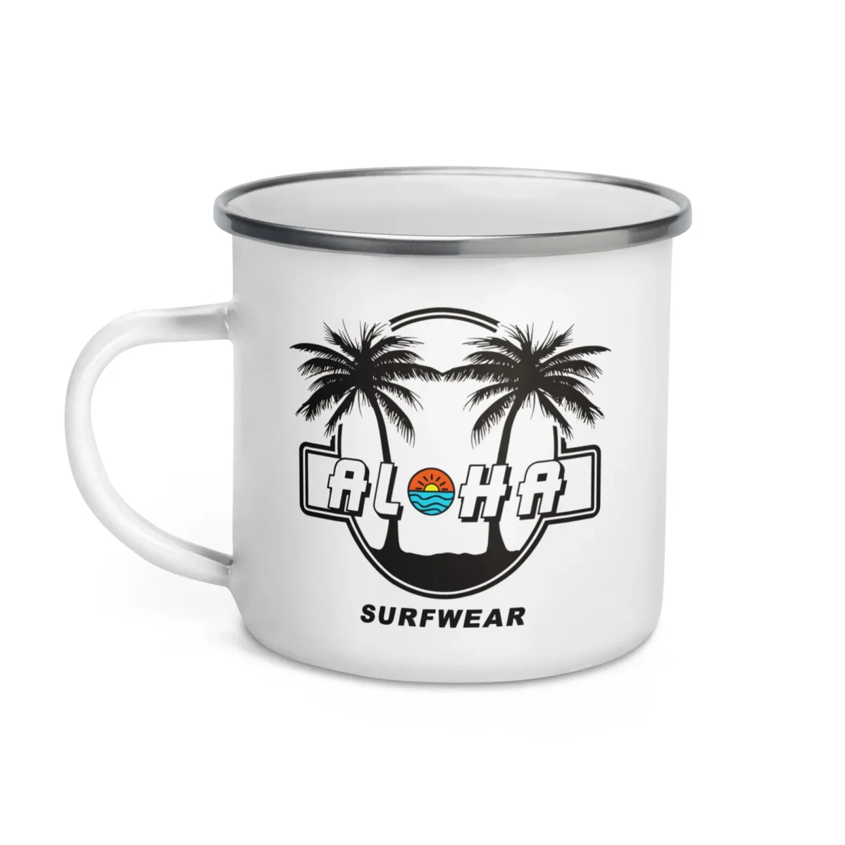 Mug en Émail Aloha Palms – Image 4