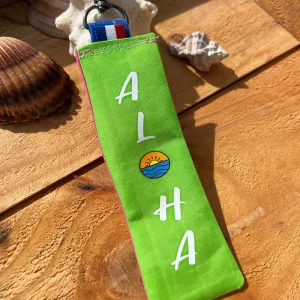 Porte clés en aile de kitesurf recyclé vert 🇫🇷