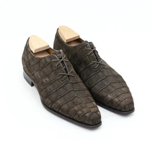 Le One Cut EX Alligator Nubucké Chocolat