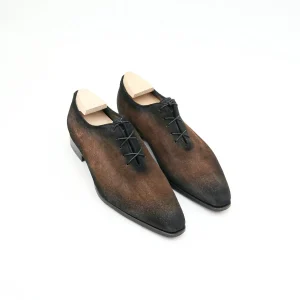 Richelieu Le One Cut 2 Veau Velours Chocolat