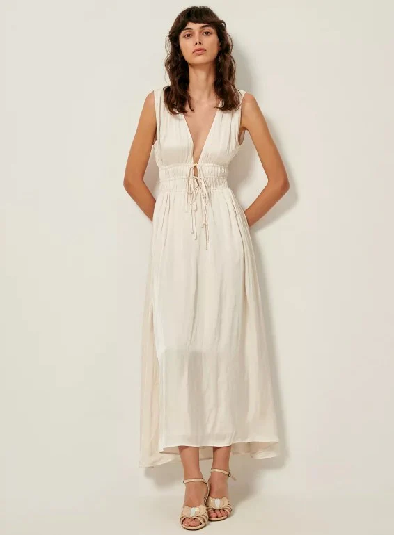 Robe Sessùn marron satinée – Image 6