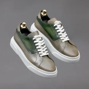 Sneaker à Balmoral Gris Taupe