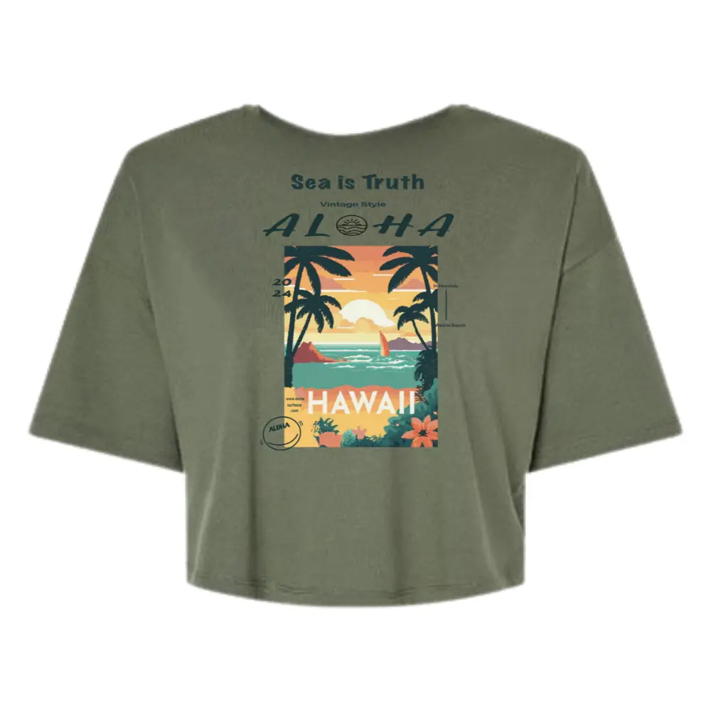 T-Shirt Crop Top Honolulu – Image 2