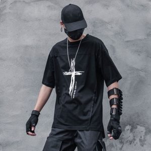 T-shirt Techwear croix