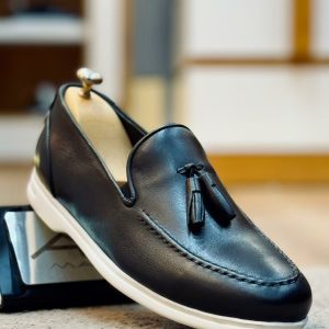 Mocassins en cuir – TE03 NOIR
