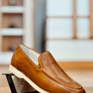 Mocassins en cuir – TE11 CAMEL