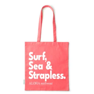 Tote Bag Rouge “Surf, Sea & Strapless”