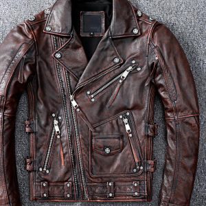 Blouson perfecto en cuir style motard