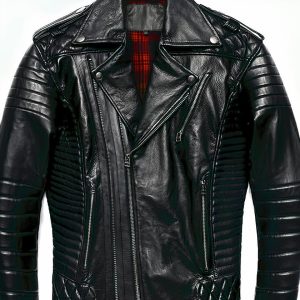 Blouson perfecto en cuir à fermeture éclair