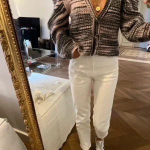 Ariane Brodier Gilet Plume rose