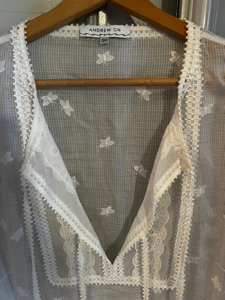 Blouse Andrew Gn blanche – Image 4