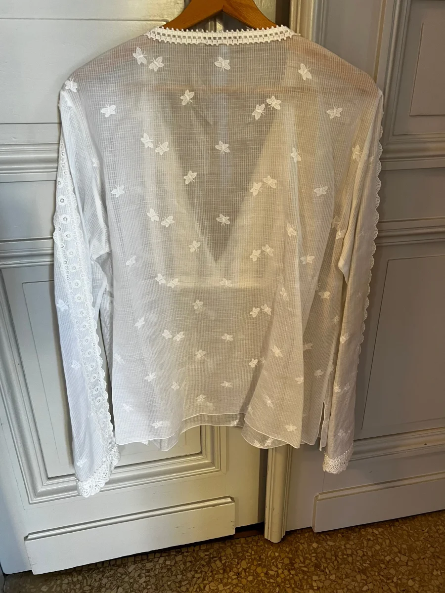 Blouse Andrew Gn blanche – Image 5