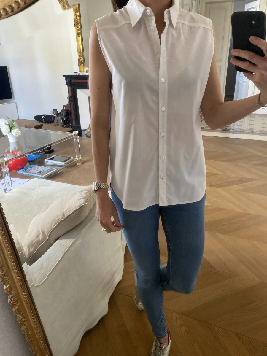 Blouse Asos blanche sans manches – Image 2