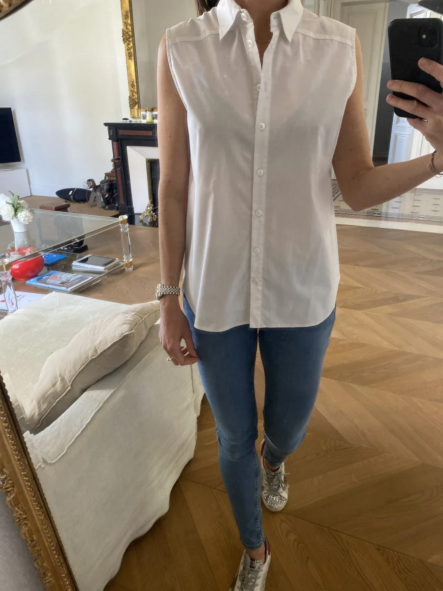 Blouse Asos blanche sans manches – Image 3