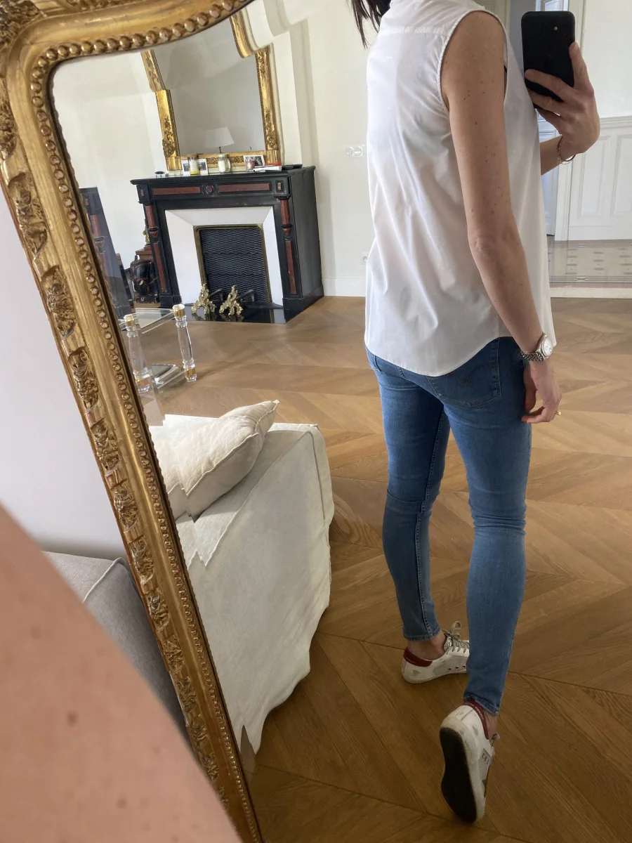 Blouse Asos blanche sans manches – Image 4