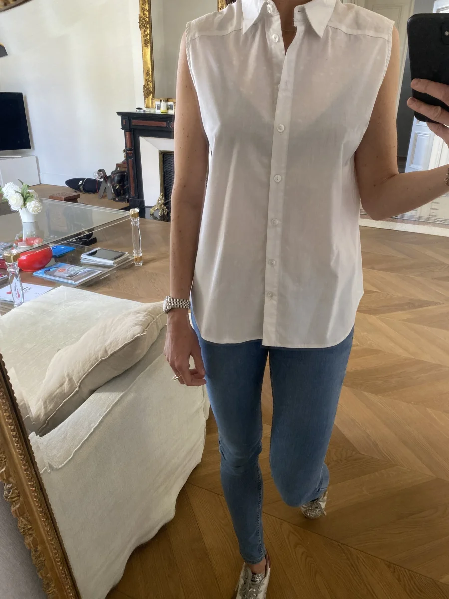 Blouse Asos blanche sans manches – Image 5