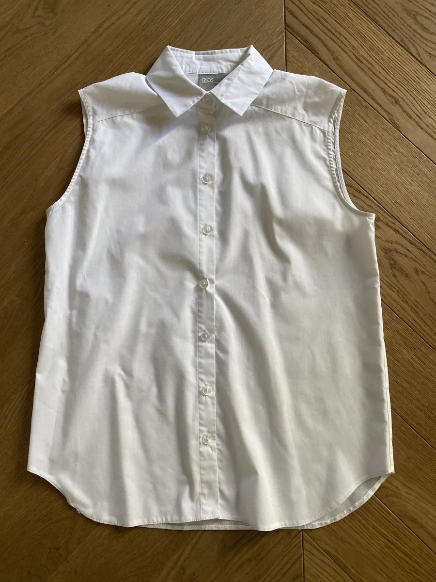 Blouse Asos blanche sans manches – Image 6