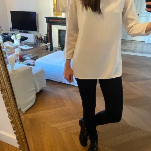 Blouse Gérard Darel ecrue avec transparence sur le col