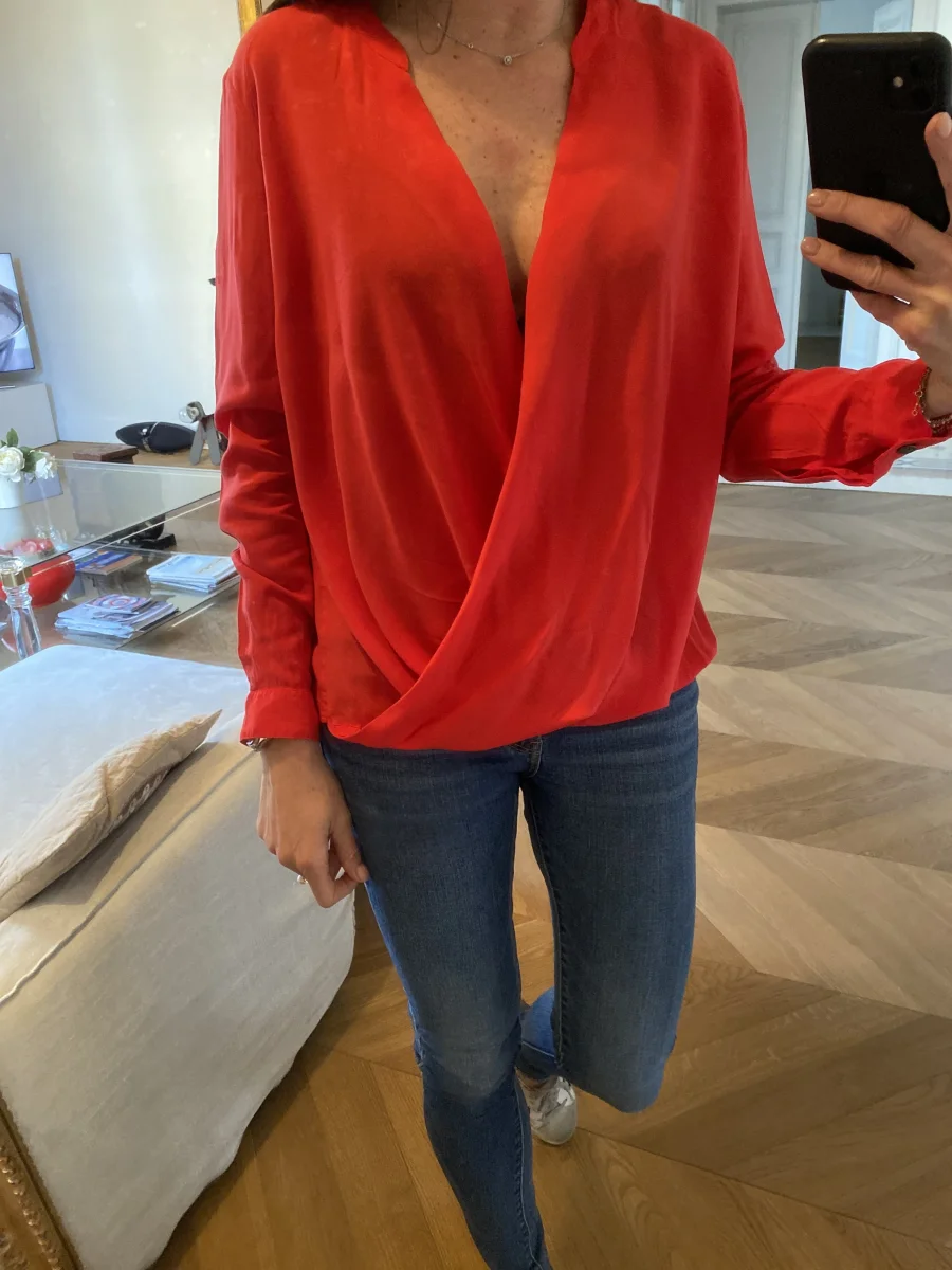Blouse rouge The Kooples – Image 2