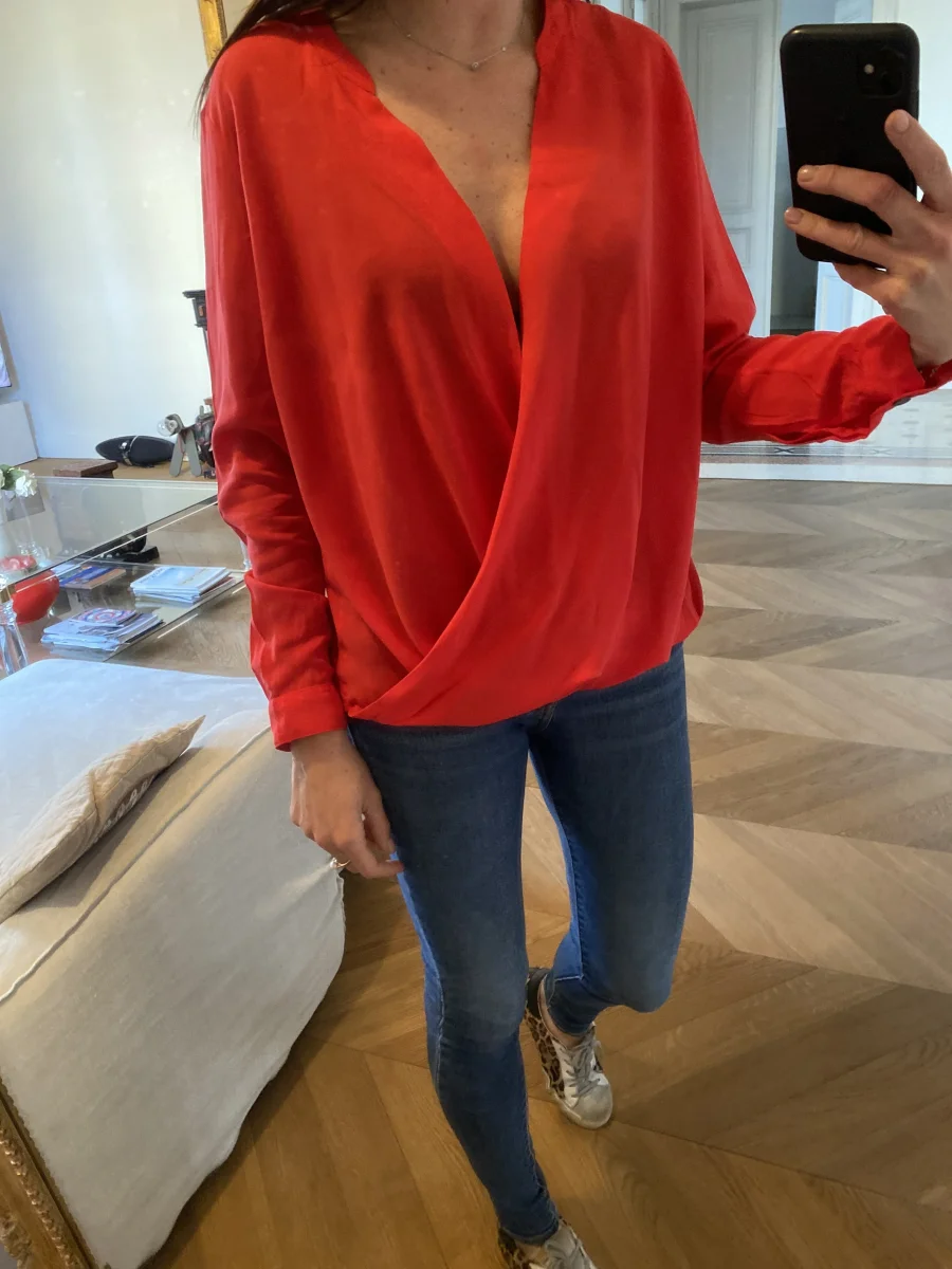 Blouse rouge The Kooples – Image 5