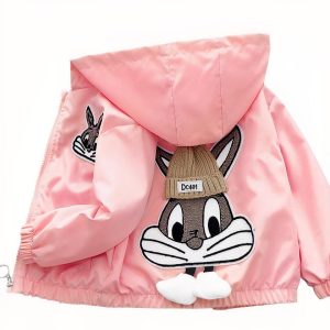 Blouson à capuches Bugs Bunny de mi saison pour fille