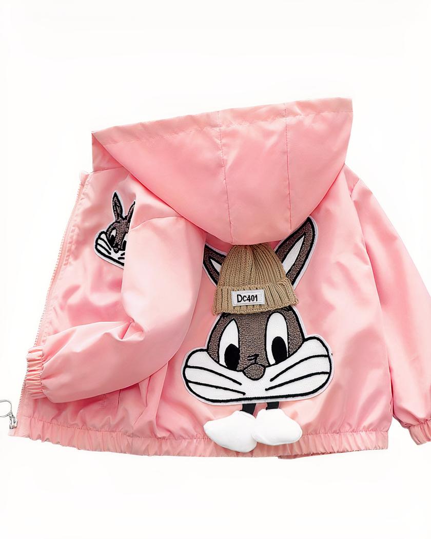 Blouson à capuches Bugs Bunny de mi saison pour fille