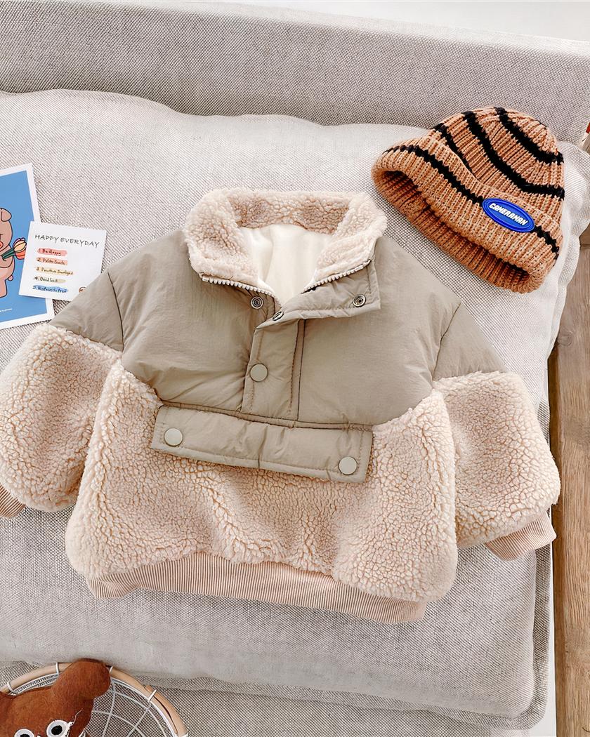 Blouson à enfiler en fourrure pour bebe garçon
