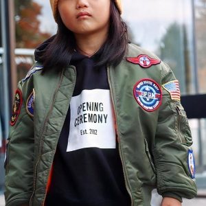 Blouson aviateur garçon à patchwork