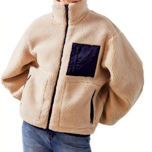 Blouson chaud femme style laine