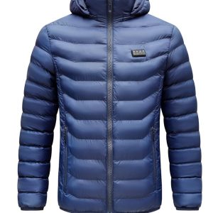 Blouson chauffant électrique rechargeable par USB pour homme