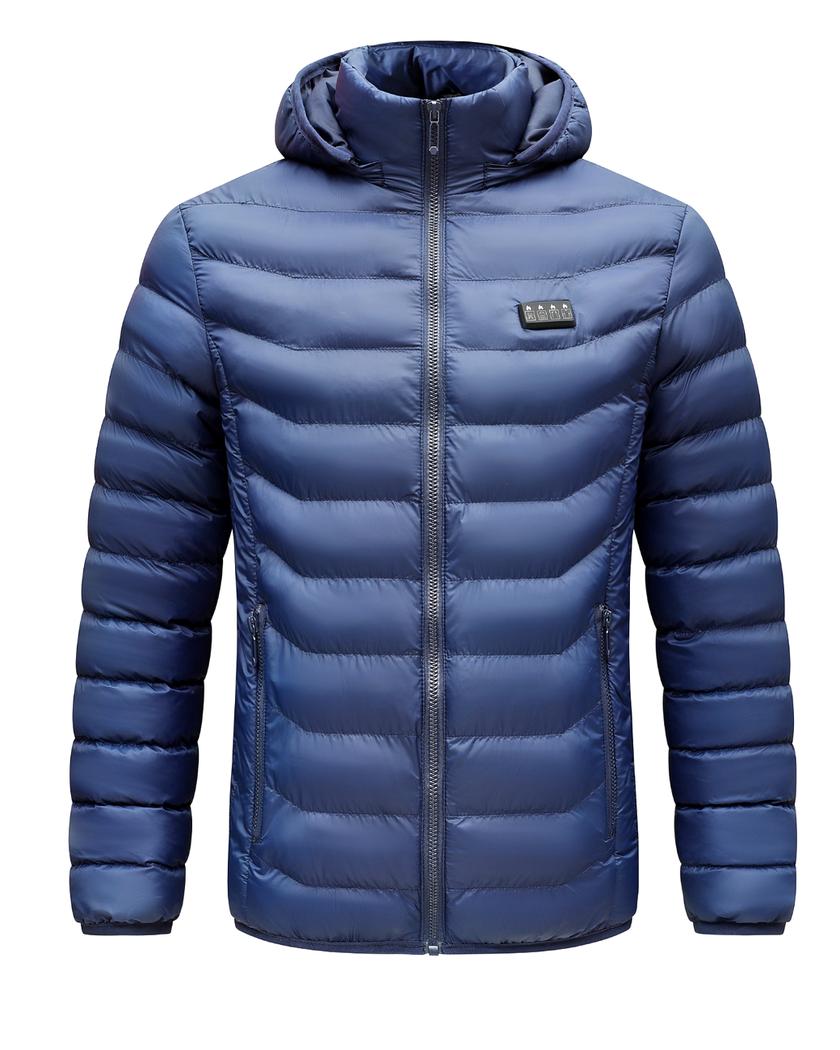 Blouson chauffant électrique rechargeable par USB pour homme