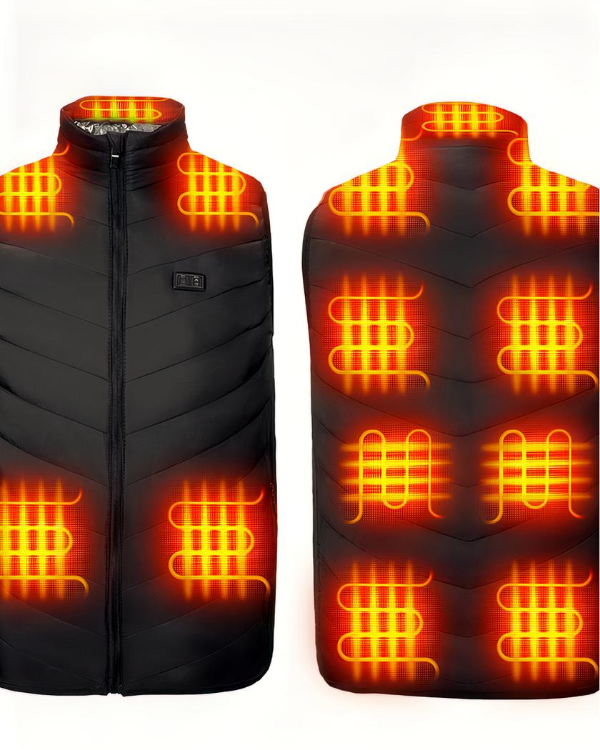 Blouson chauffant électrique USB sans manches pour homme – Image 4