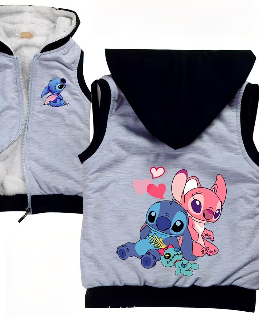 Blouson chauffant fille sans manches à capuche – Image 4