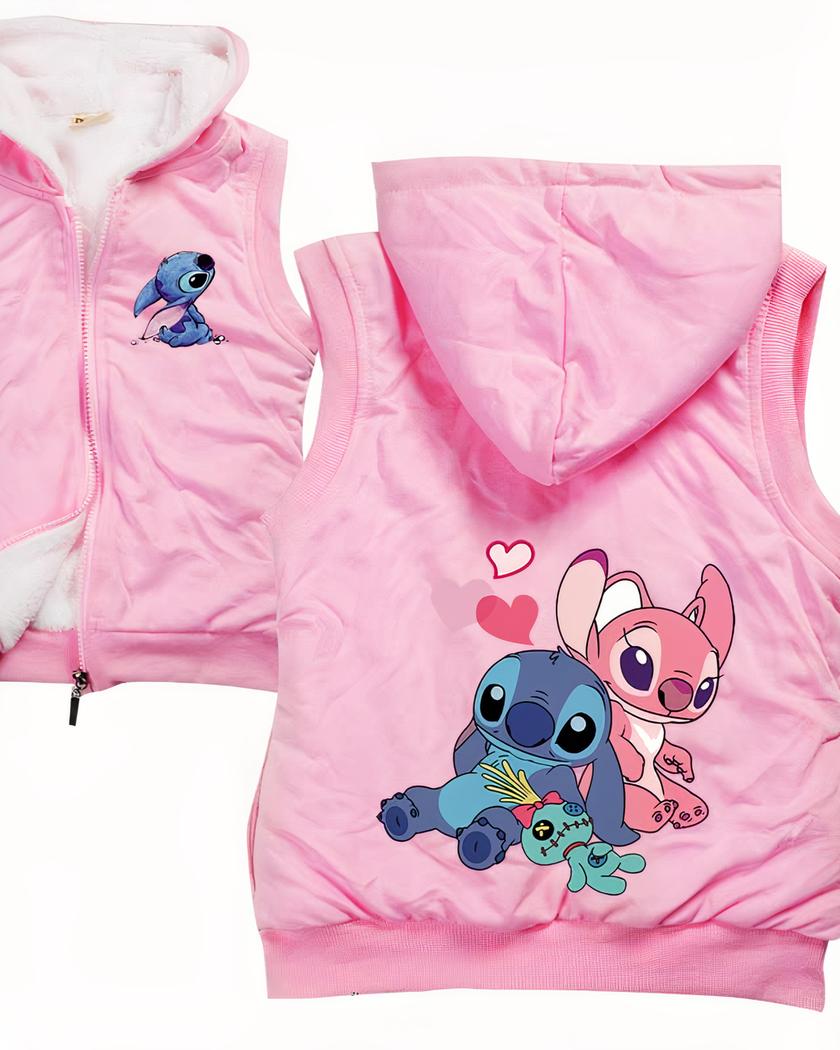 Blouson chauffant fille sans manches à capuche – Image 5