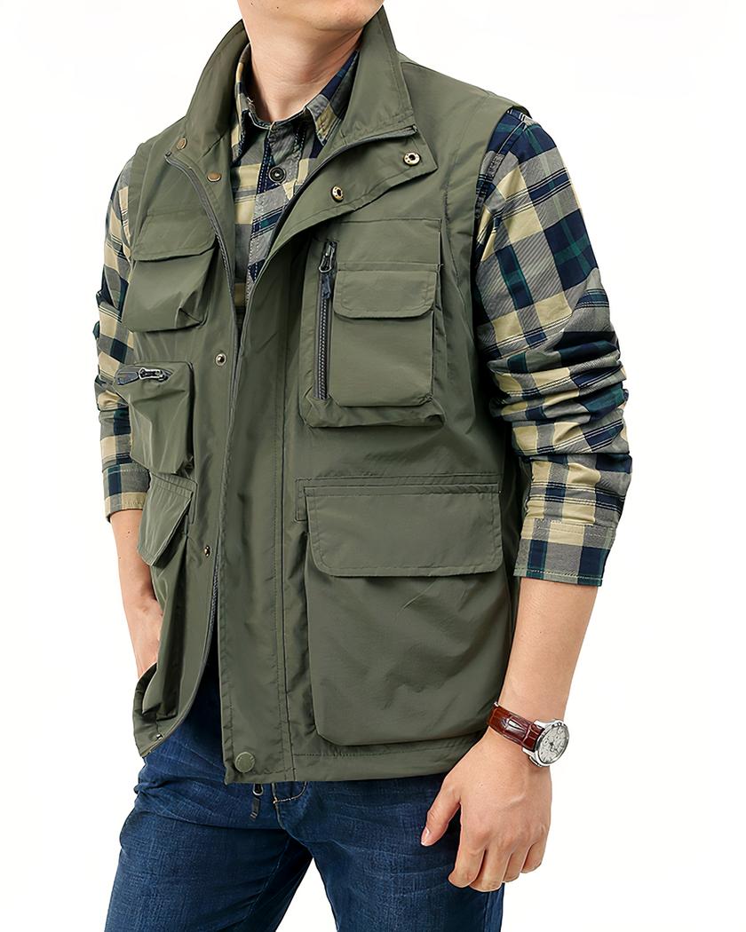 Blouson de travail tactique sans manches pour homme – Image 2