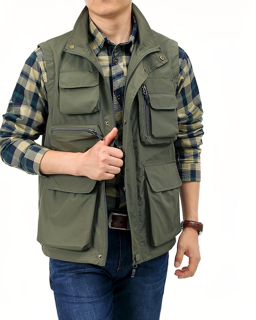 Blouson de travail tactique sans manches pour homme – Image 4