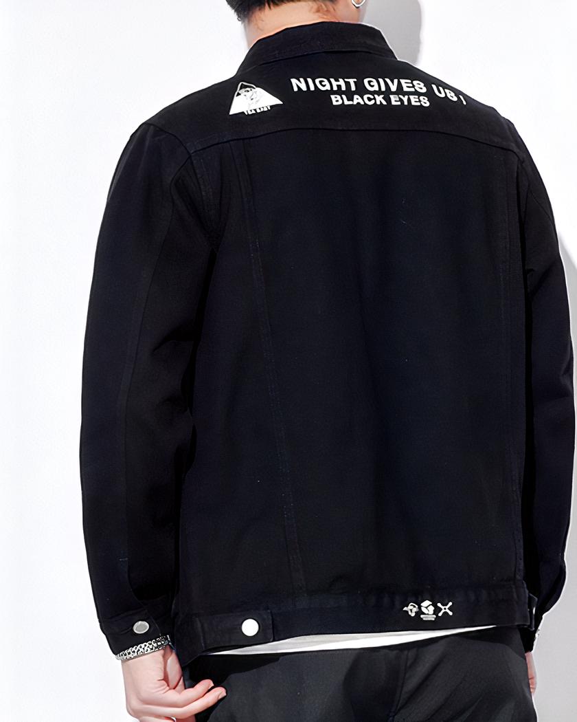 Blouson décontracté avec lettres imprimées en coton pour homme – Image 5